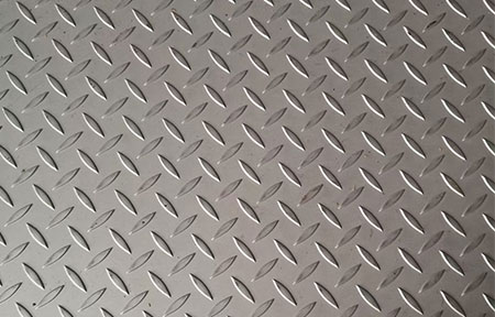 Checked Stainless Steel Plate